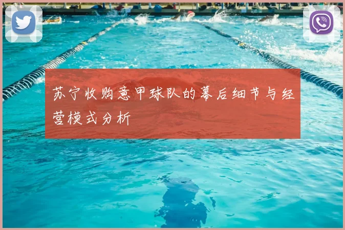 苏宁收购意甲球队的幕后细节与经营模式分析